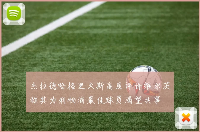 杰拉德哈格里夫斯高度评价维尔茨称其为利物浦最佳球员渴望共事